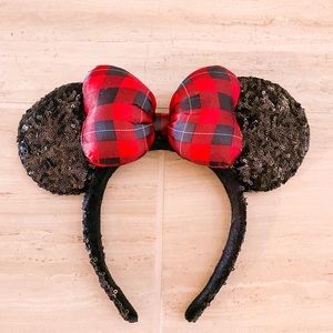 Disney Parks Plaid Minnie Mouse Ears